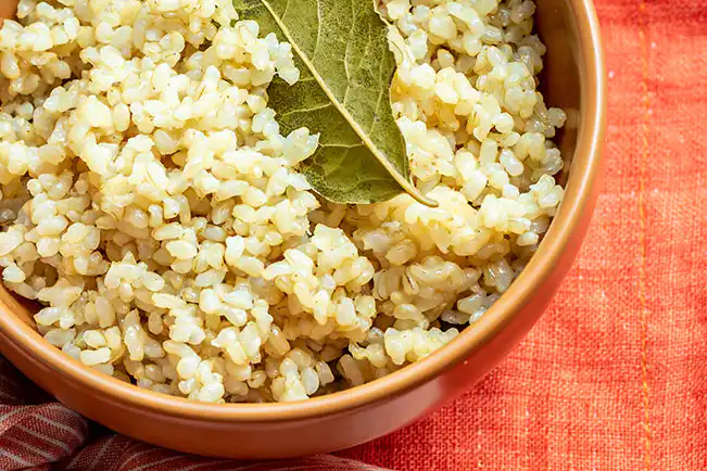 Arroz cateto na pressão