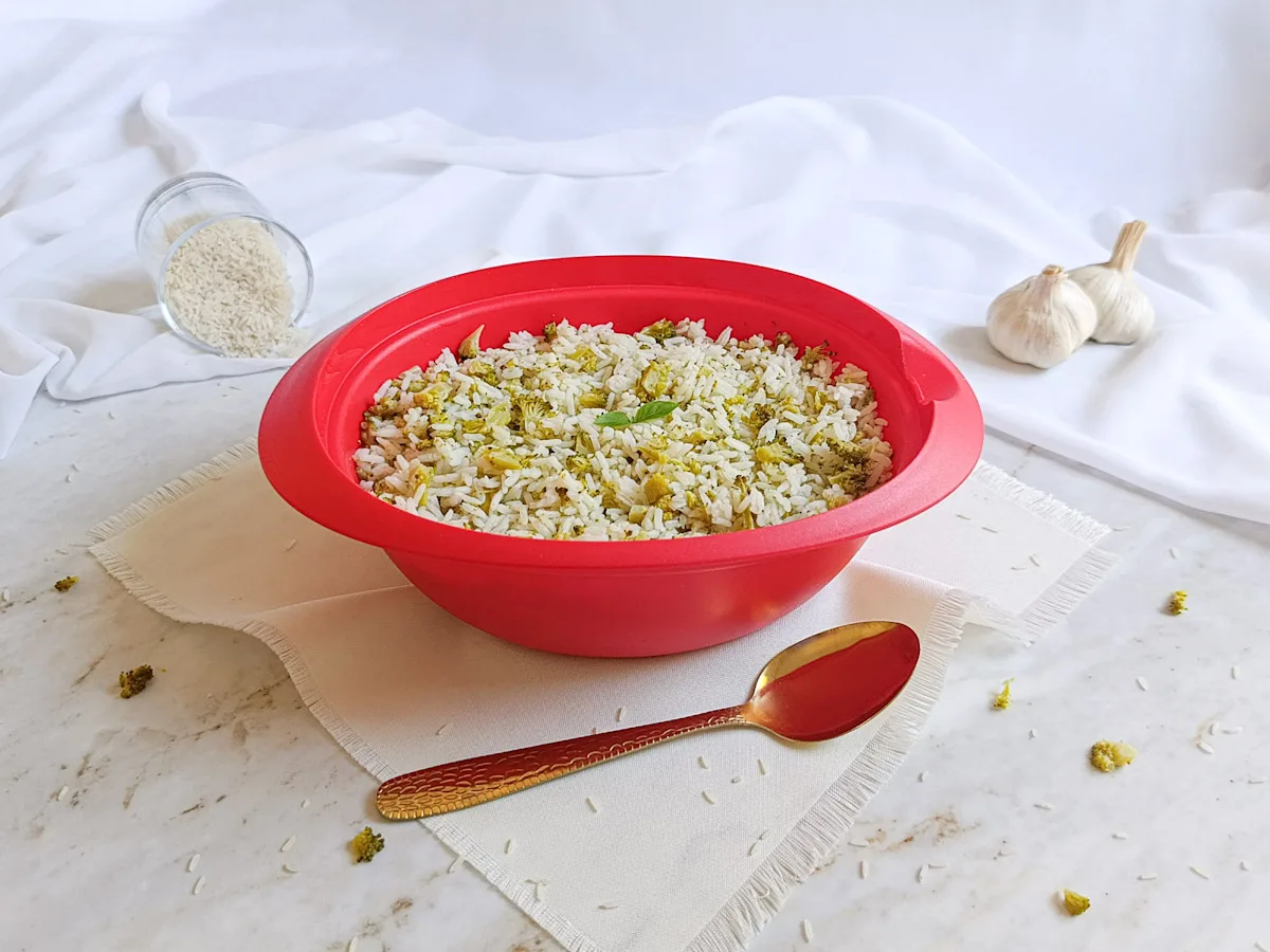 Arroz com brócolis fácil