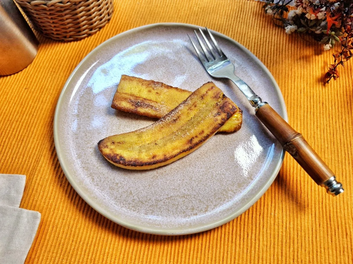 Banana-da-terra na air fryer