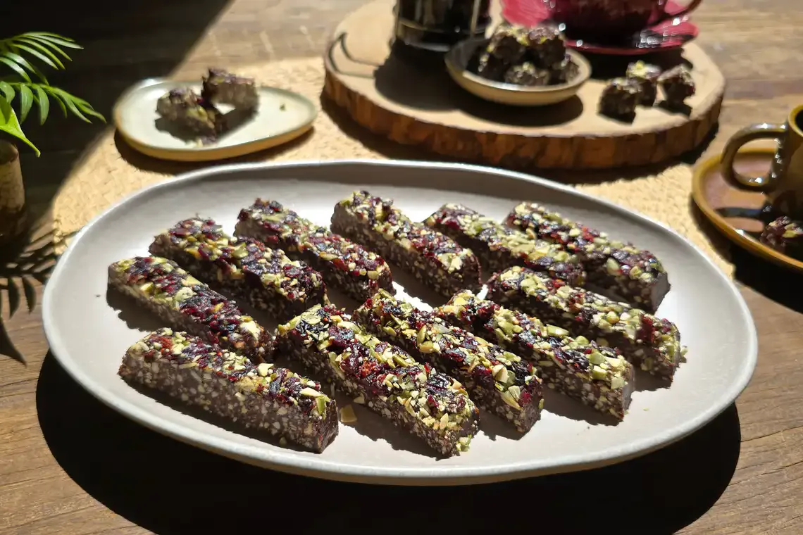 Barrinha de tâmara com cacau