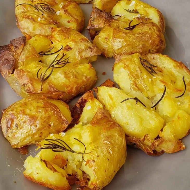 Batatas ao murro com alecrim