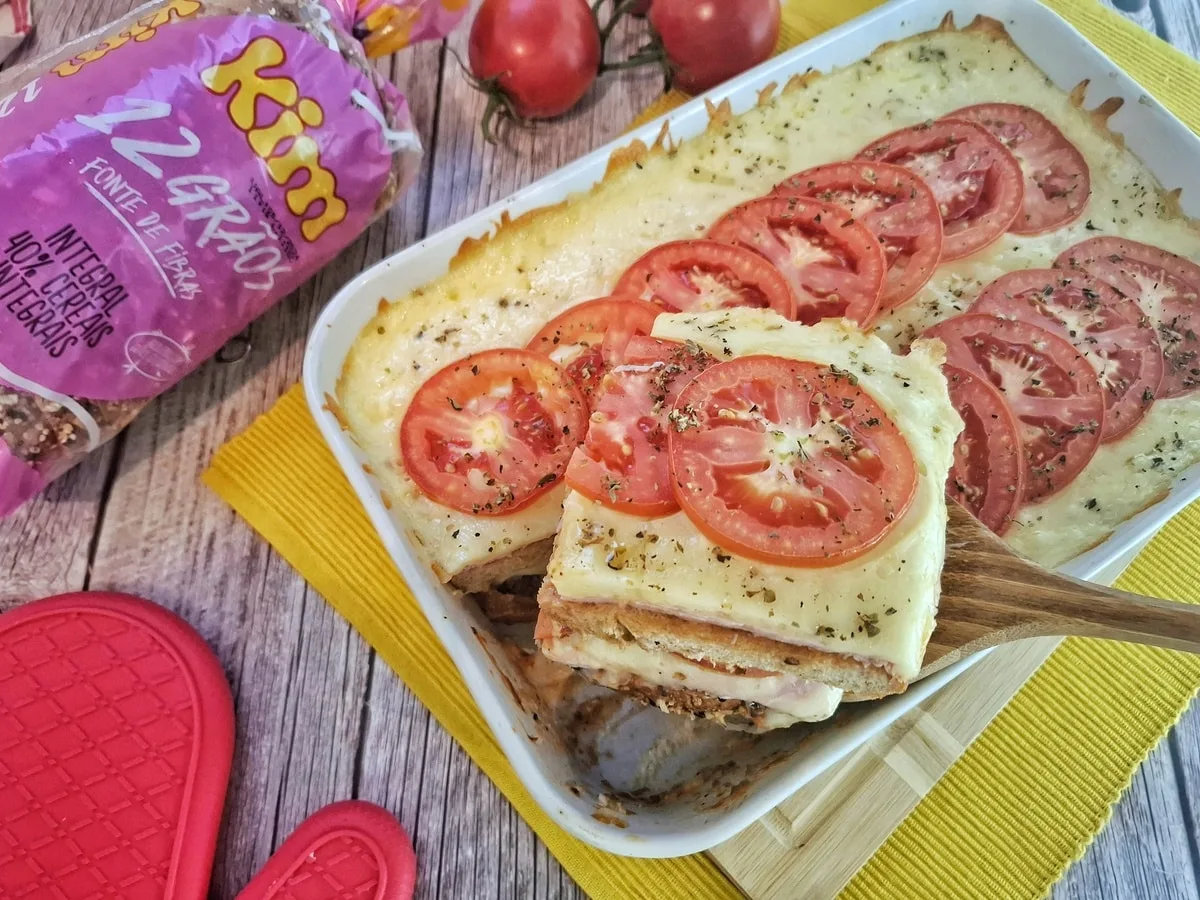 Bauru de forno com pão de forma