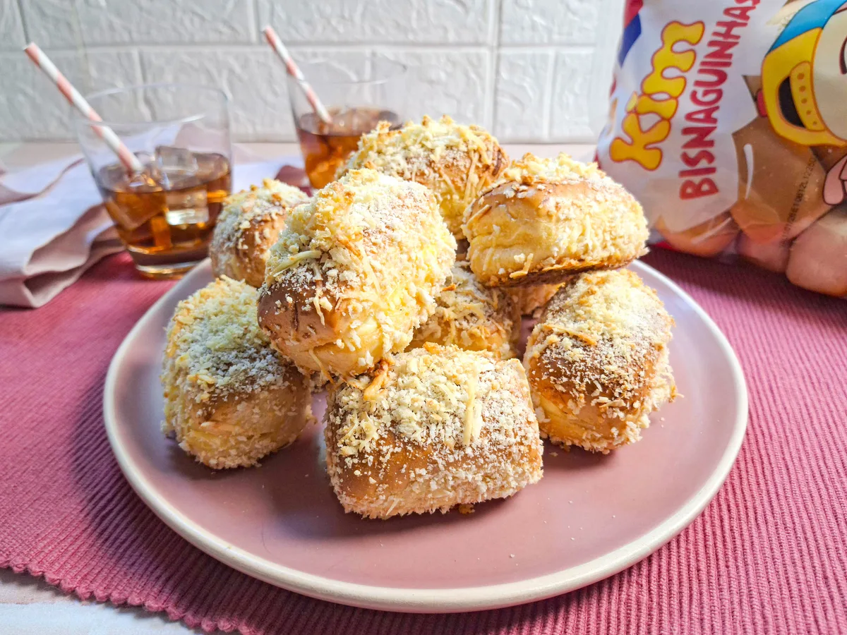 Bisnaguinha crocante de queijo