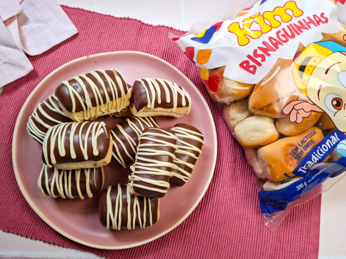 Bisnaguinha de chocolate