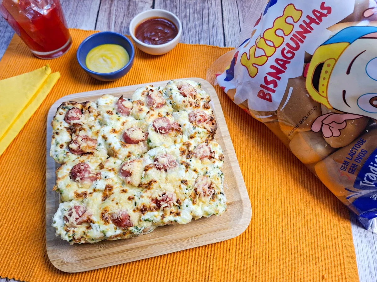 Bisnaguinha recheada na air fryer