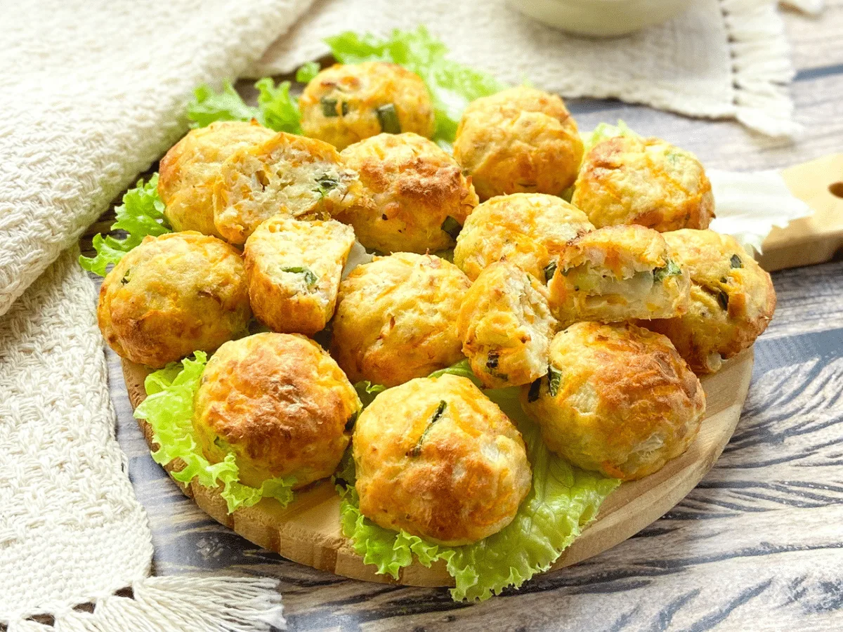 Bolinho de peixe na air fryer
