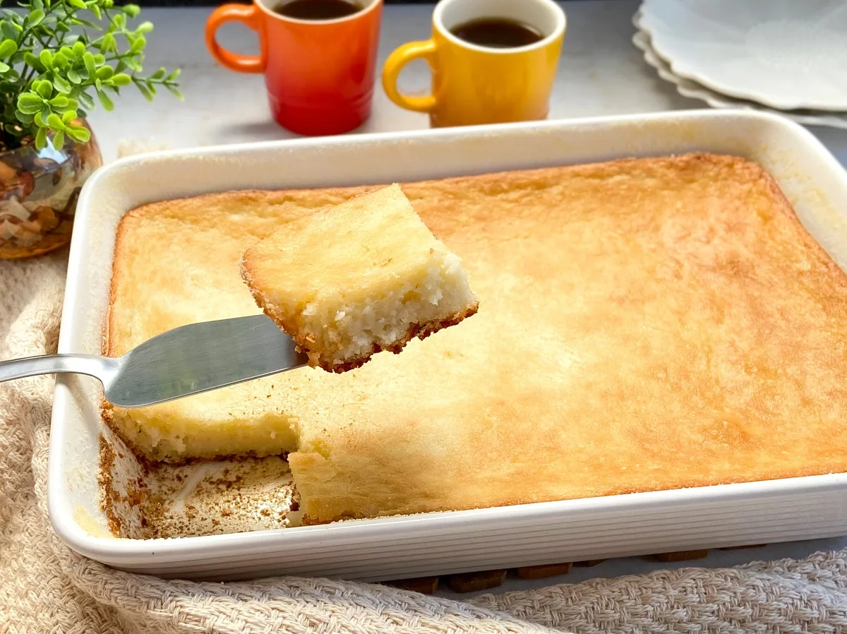 Bolo de arroz sem leite