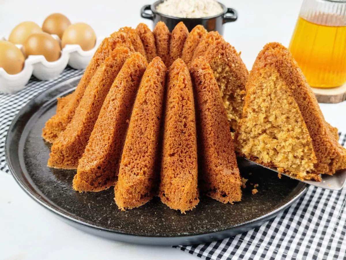 Bolo de aveia simples