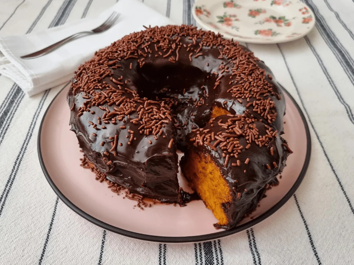 Bolo de cenoura fofinho