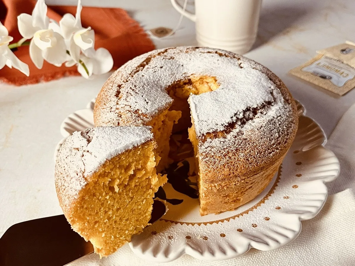 Bolo de cenoura simples na air fryer