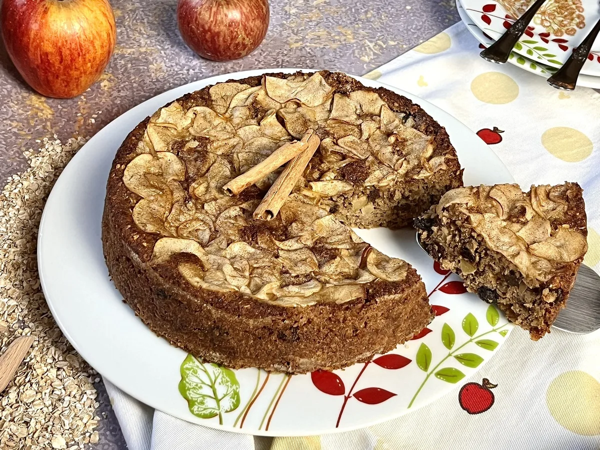 Bolo de maçã sem trigo