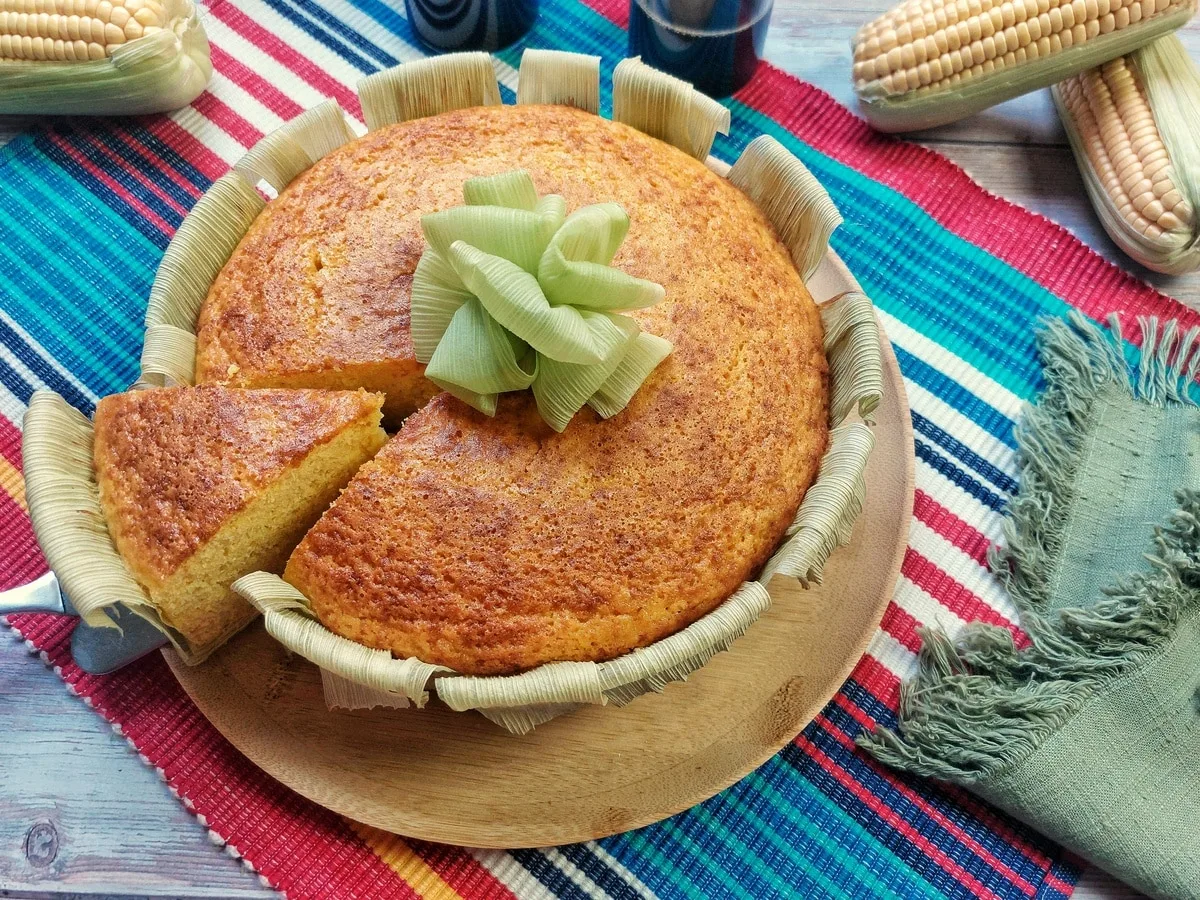 Bolo de milho simples