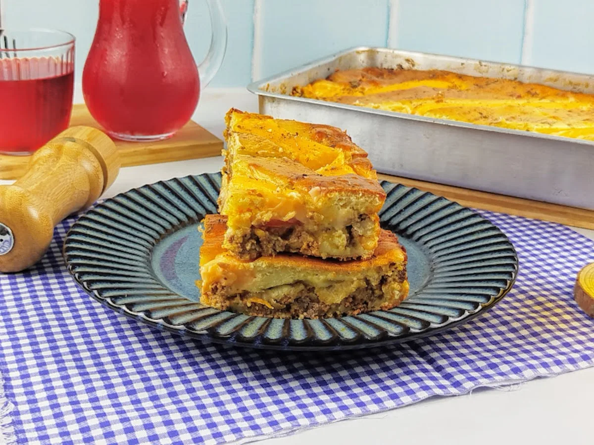 Bolo salgado de carne moída