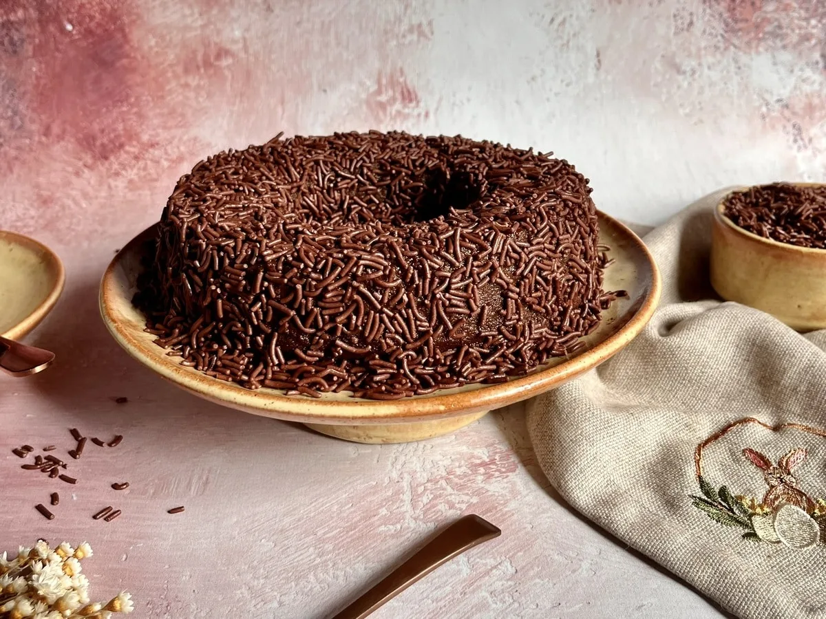 Brigadeirão na air fryer