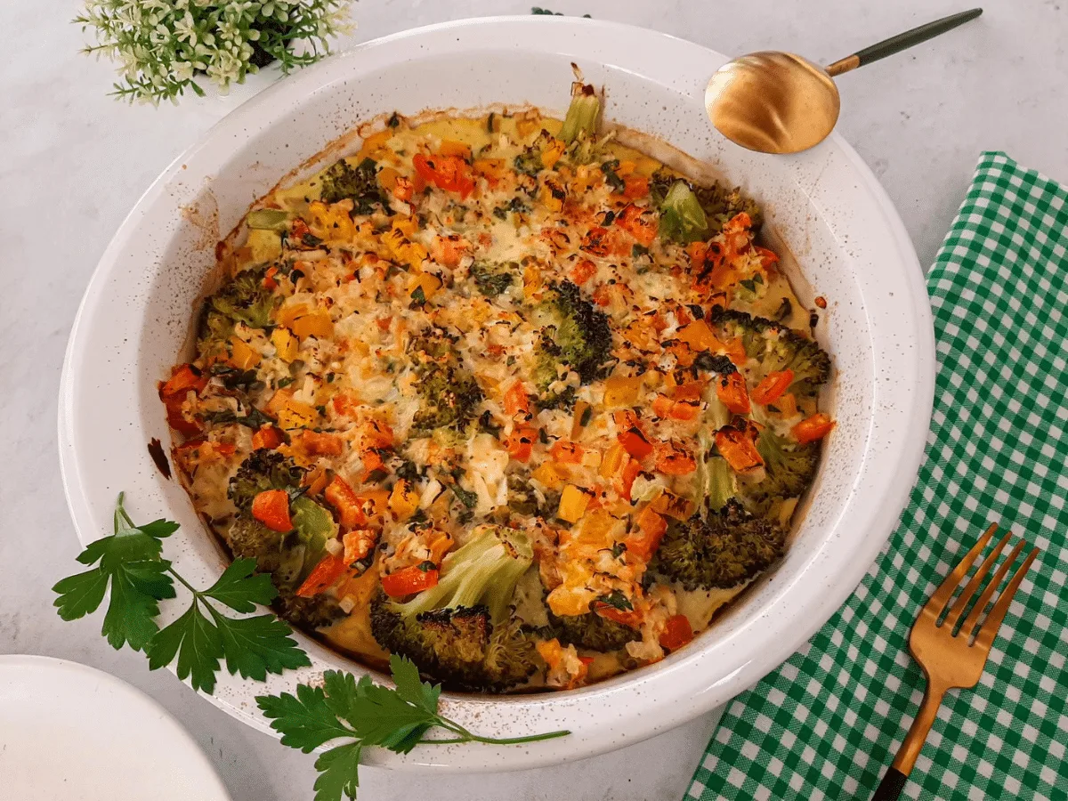 Brócolis gratinado fit