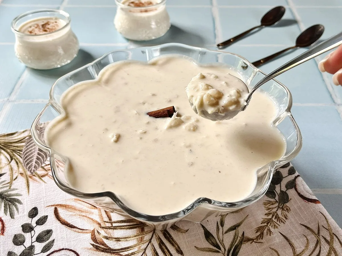 Canjica cremosa branca