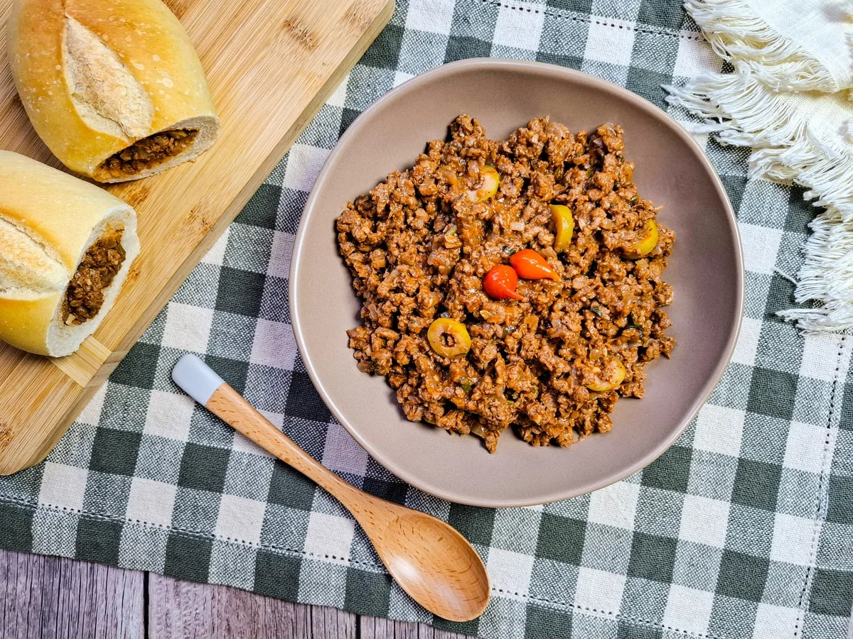 Carne de soja simples