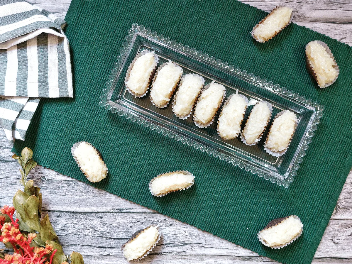 Cocada cremosa de leite condensado