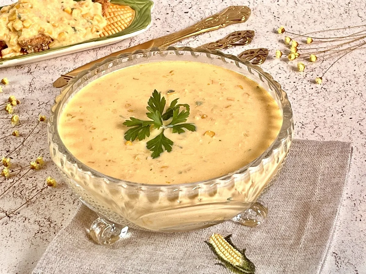 Creme de milho rápido e fácil