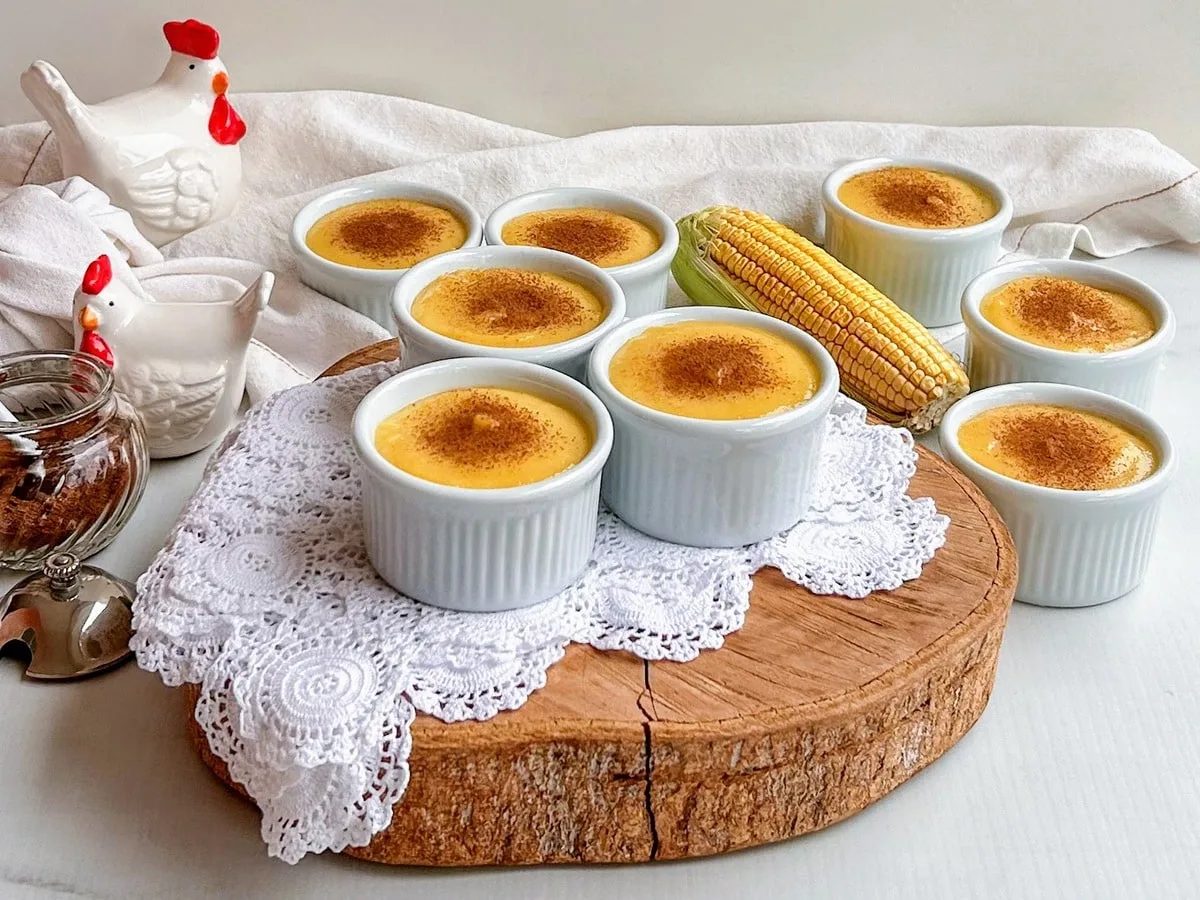 Curau de milho verde no liquidificador