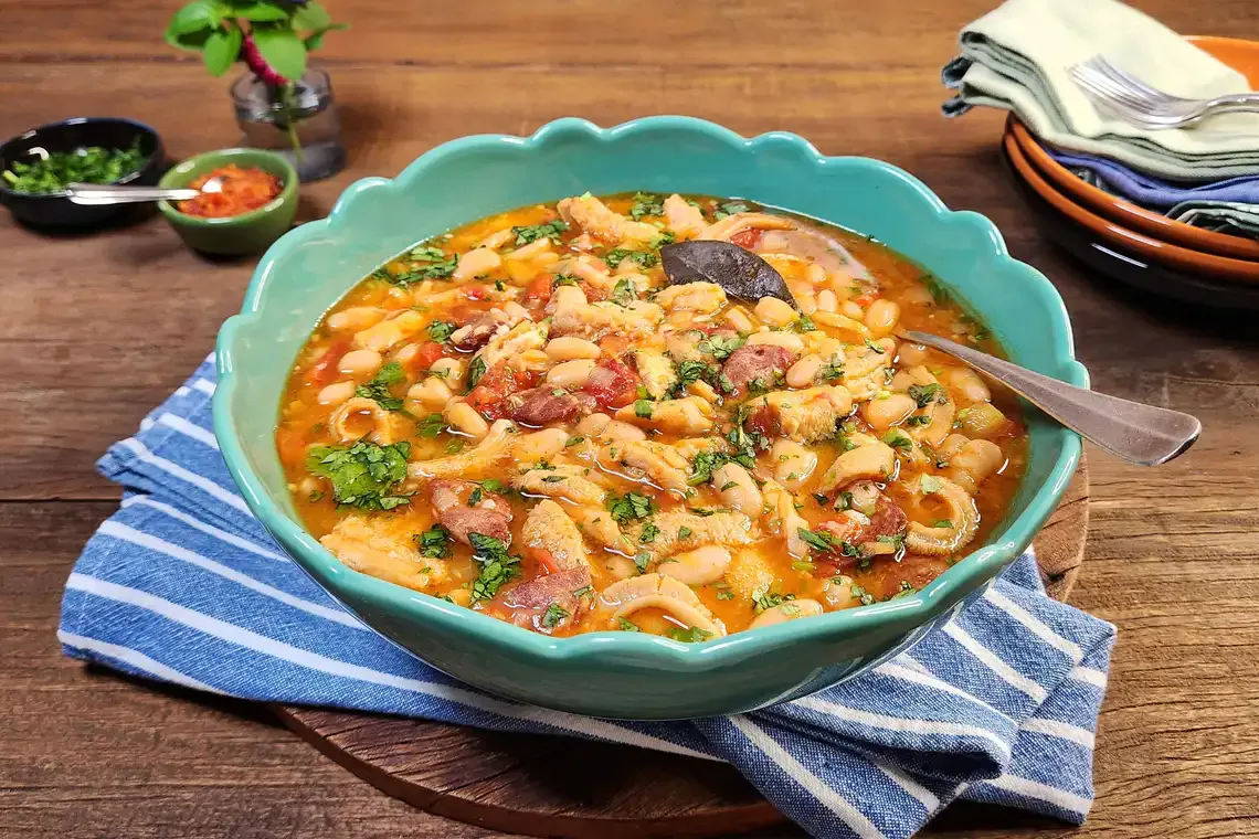 Dobradinha na panela de pressão