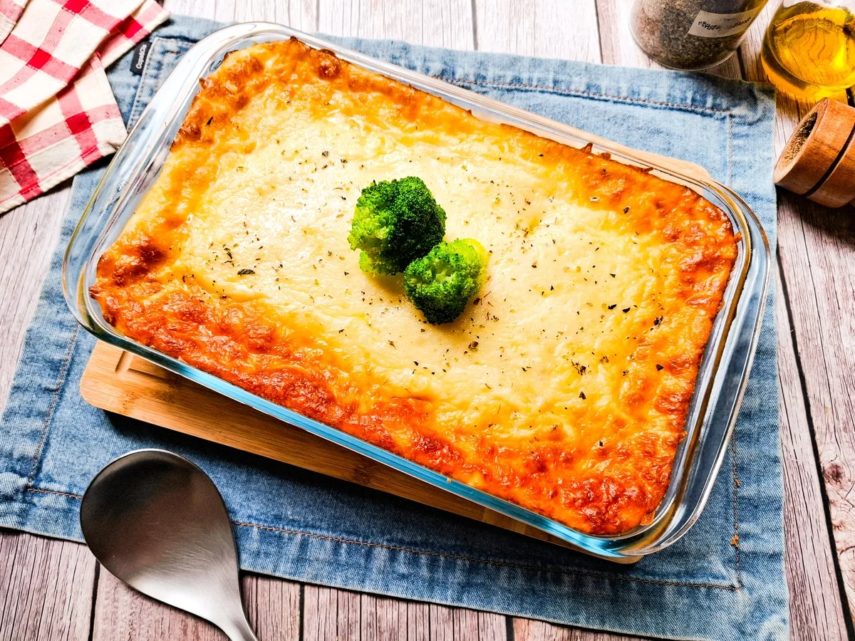 Escondidinho de brócolis