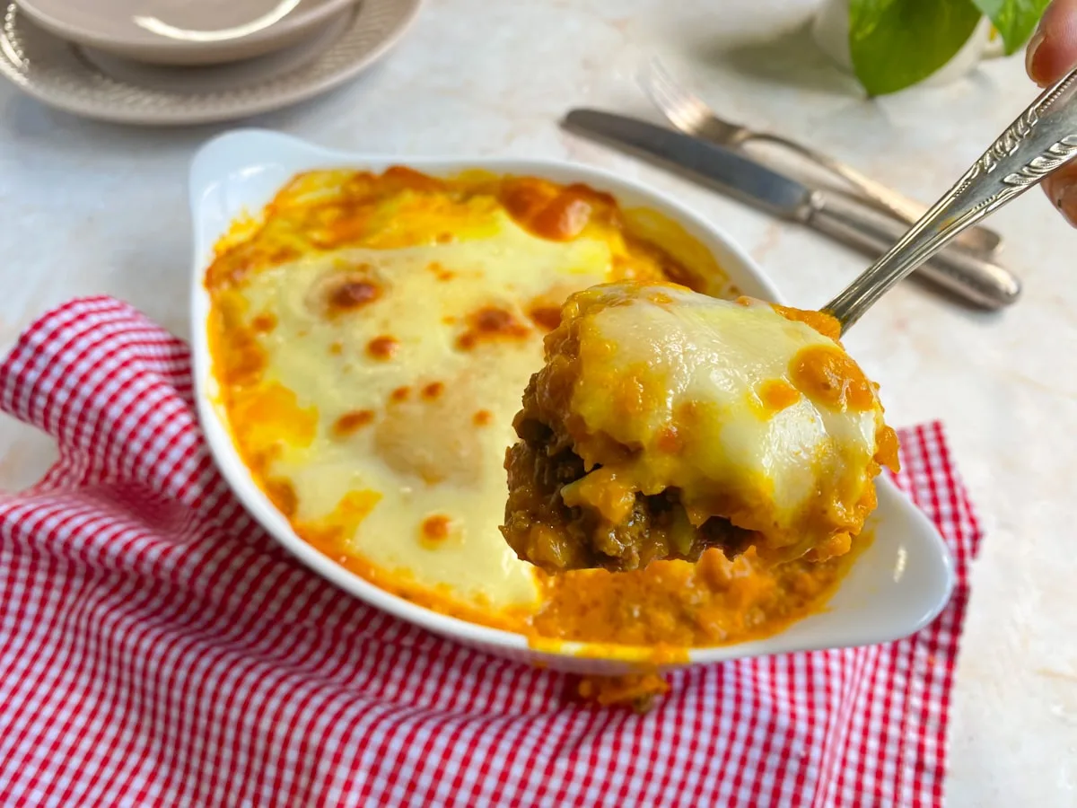 Escondidinho de carne moída com abóbora