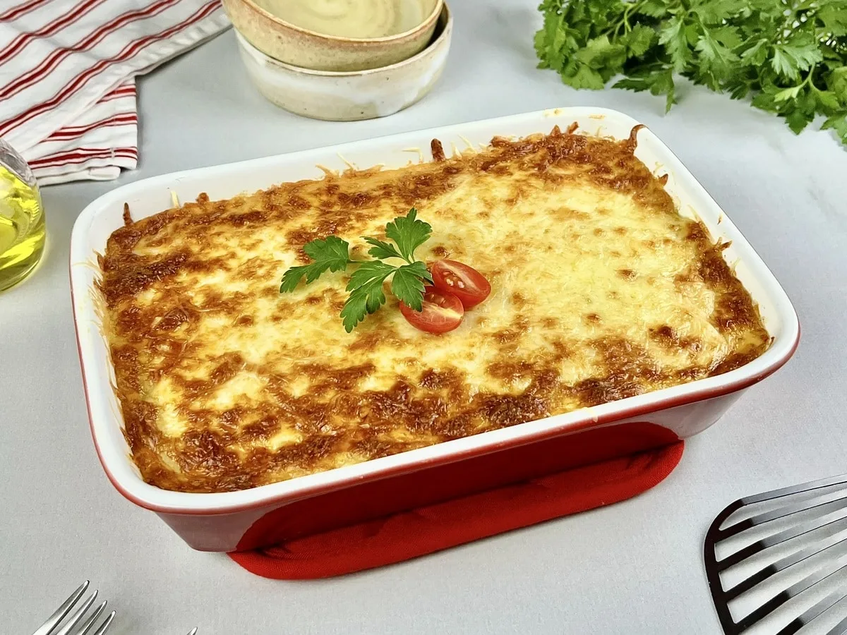 Escondidinho de mandioca com carne