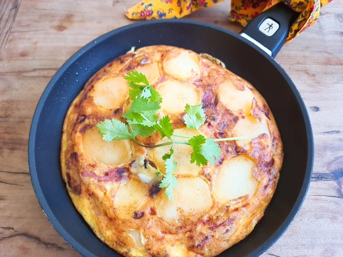 Fritada de batata com calabresa