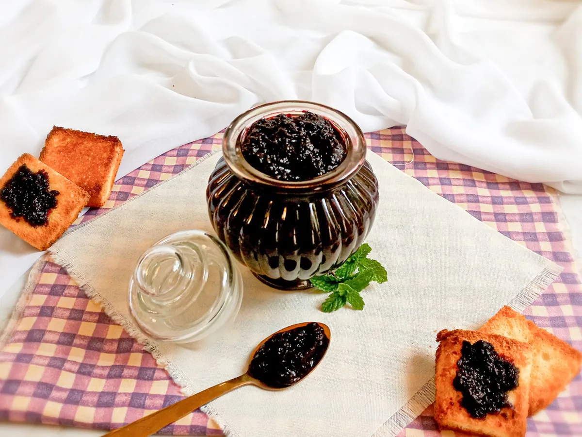 Geleia de amora sem açúcar