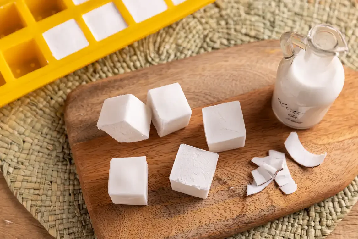 Gelo de leite de coco