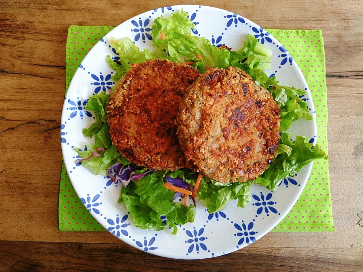 Hambúrguer de lentilha fácil