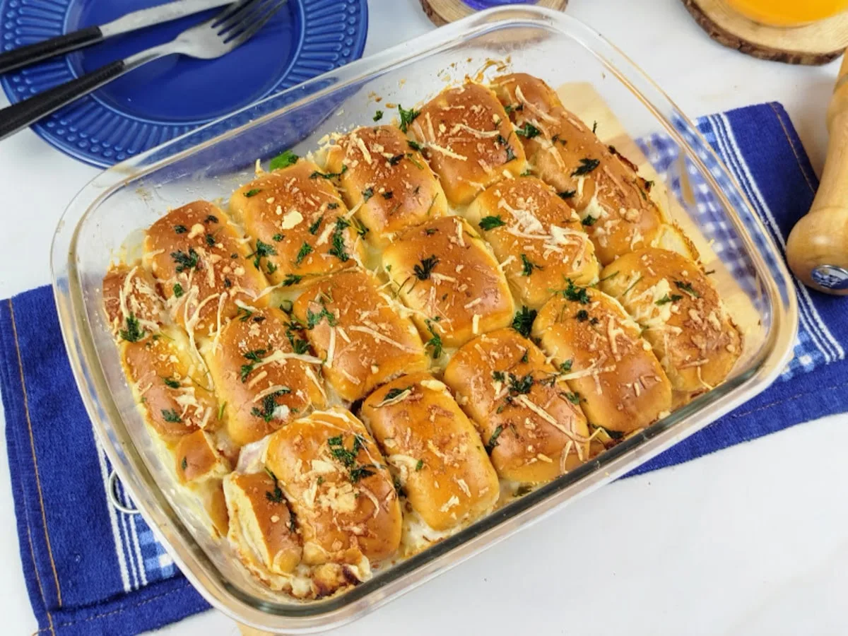 Lanche de bisnaguinha de forno