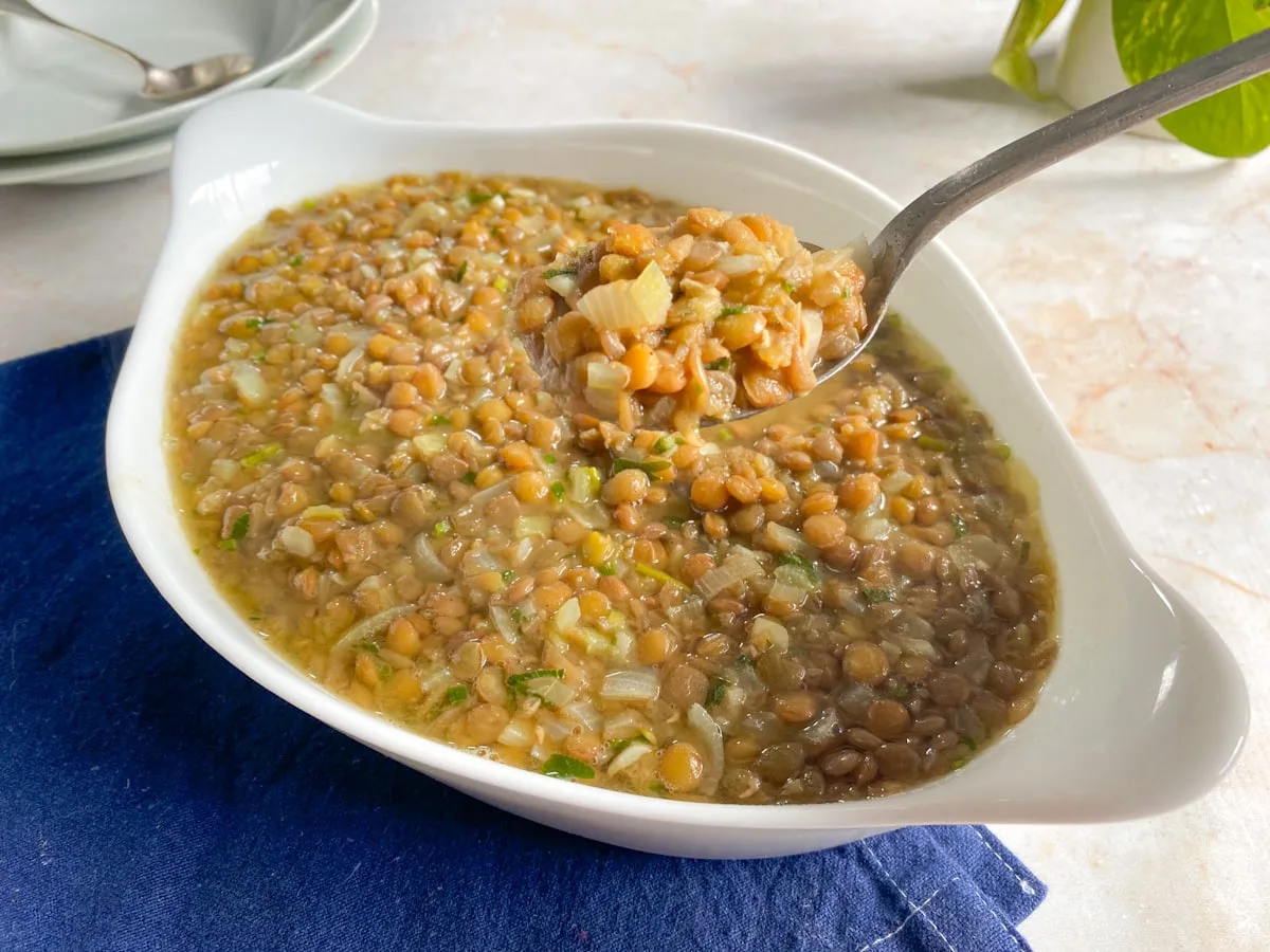 Lentilha fácil e rápida