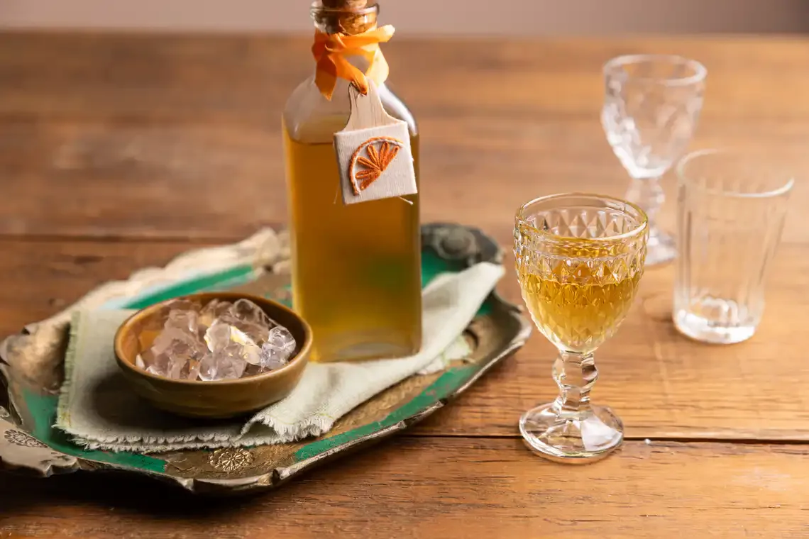 Licor de laranja caseiro (arancello)