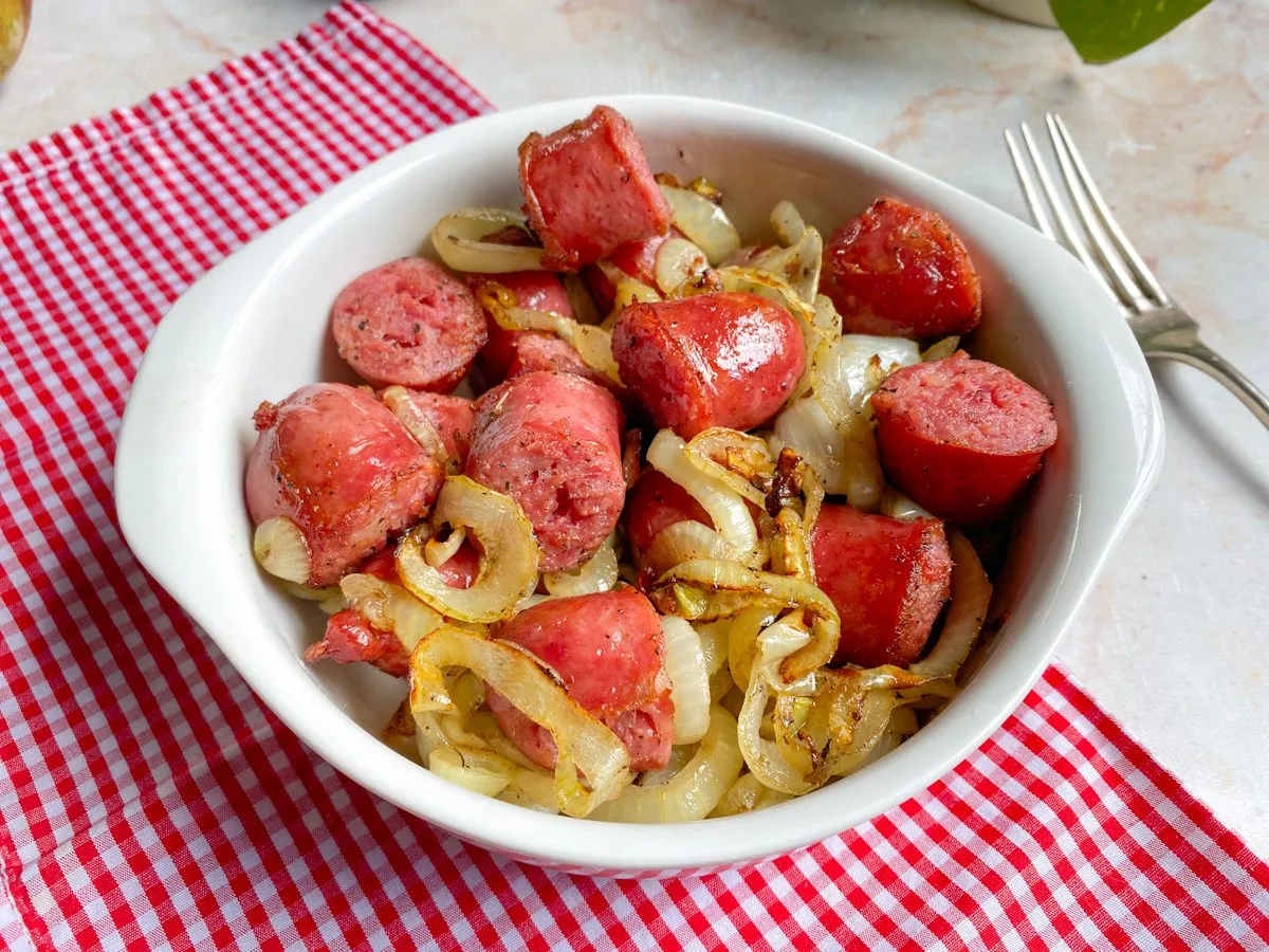 Linguiça toscana na air fryer