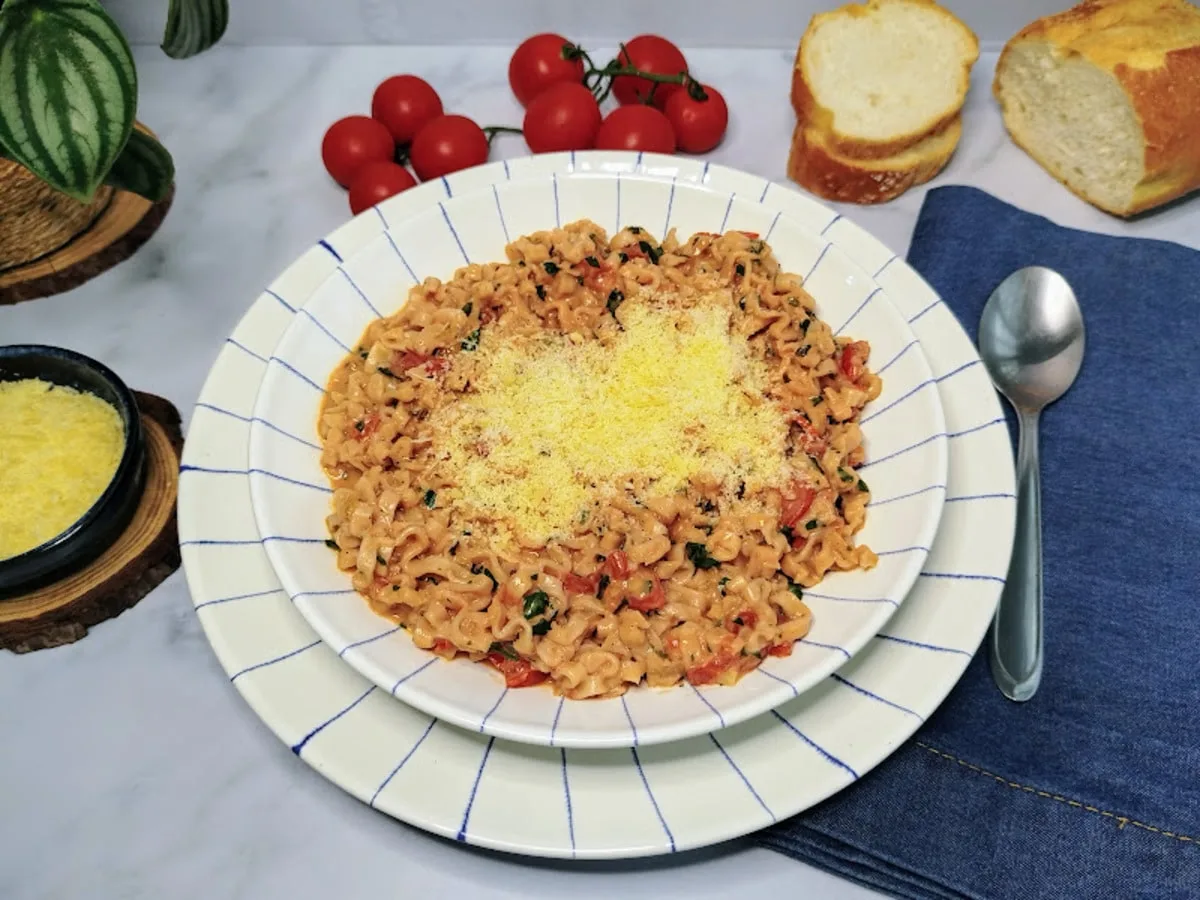 Miojo de tomate cremoso