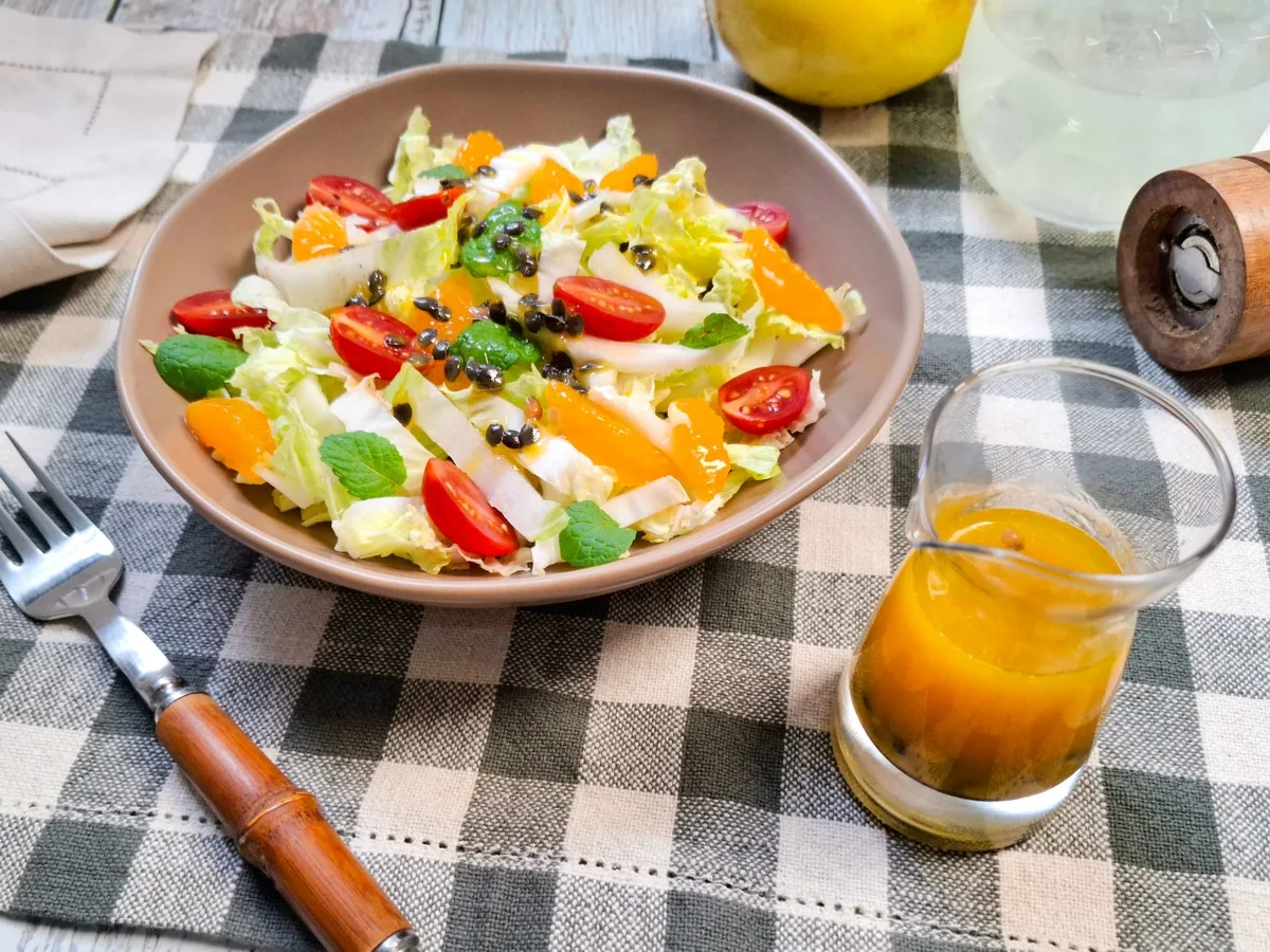 Molho de maracujá para salada