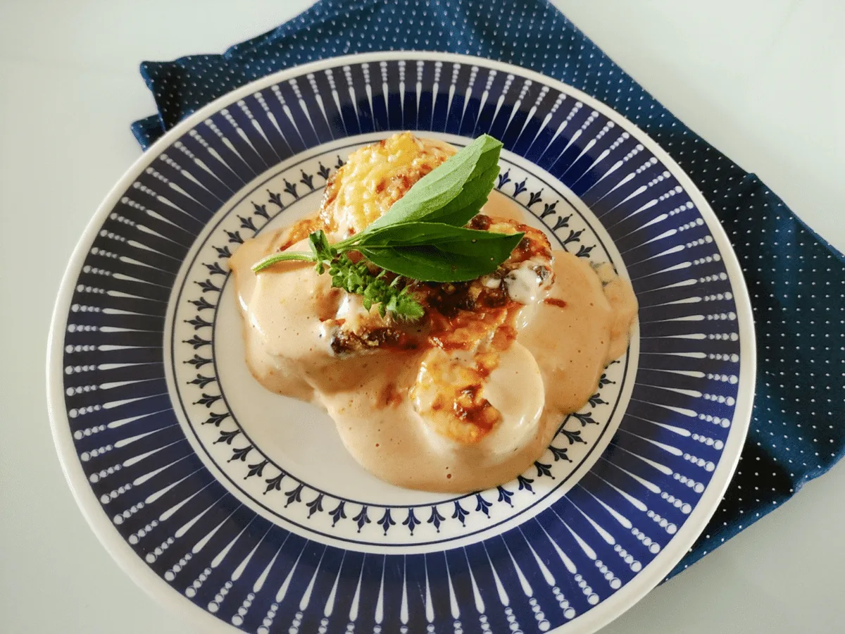 Palmito gratinado fácil