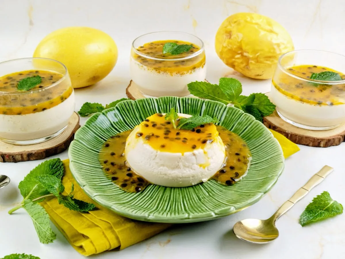 Panacota de maracujá