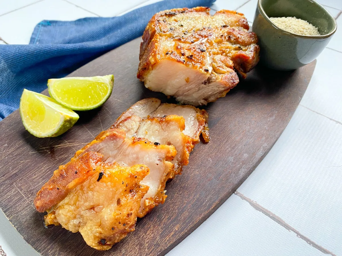 Panceta na air fryer