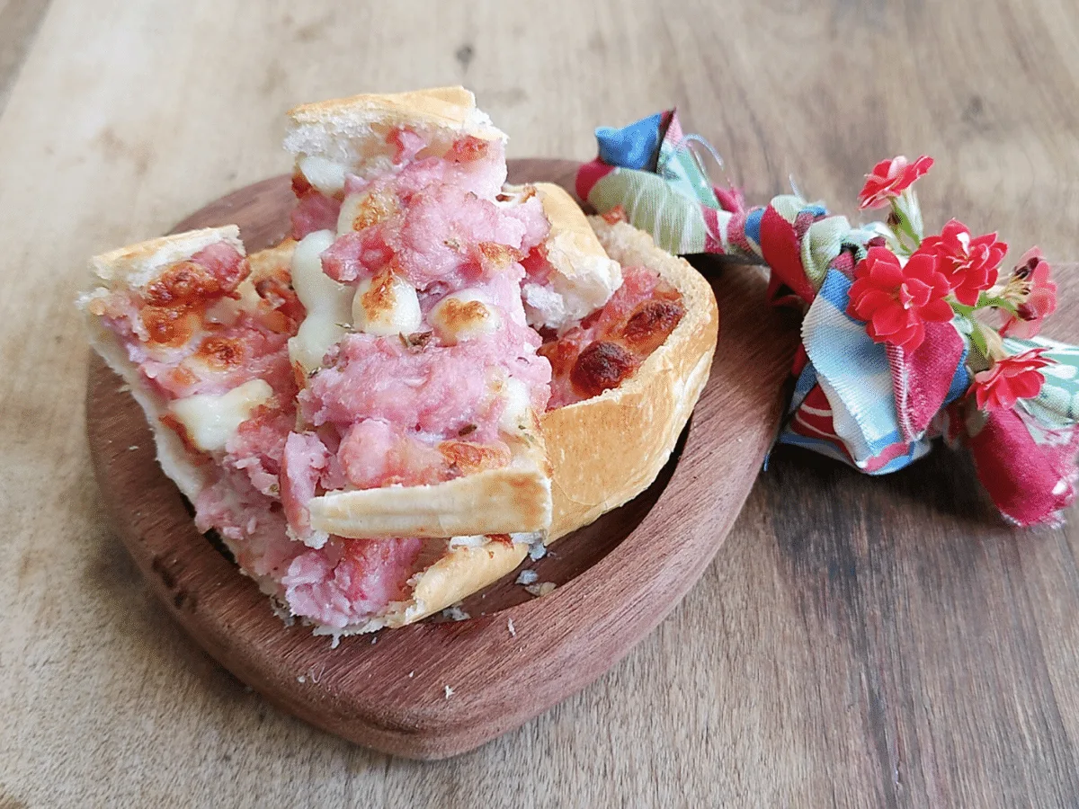 Pão com linguiça na air fryer