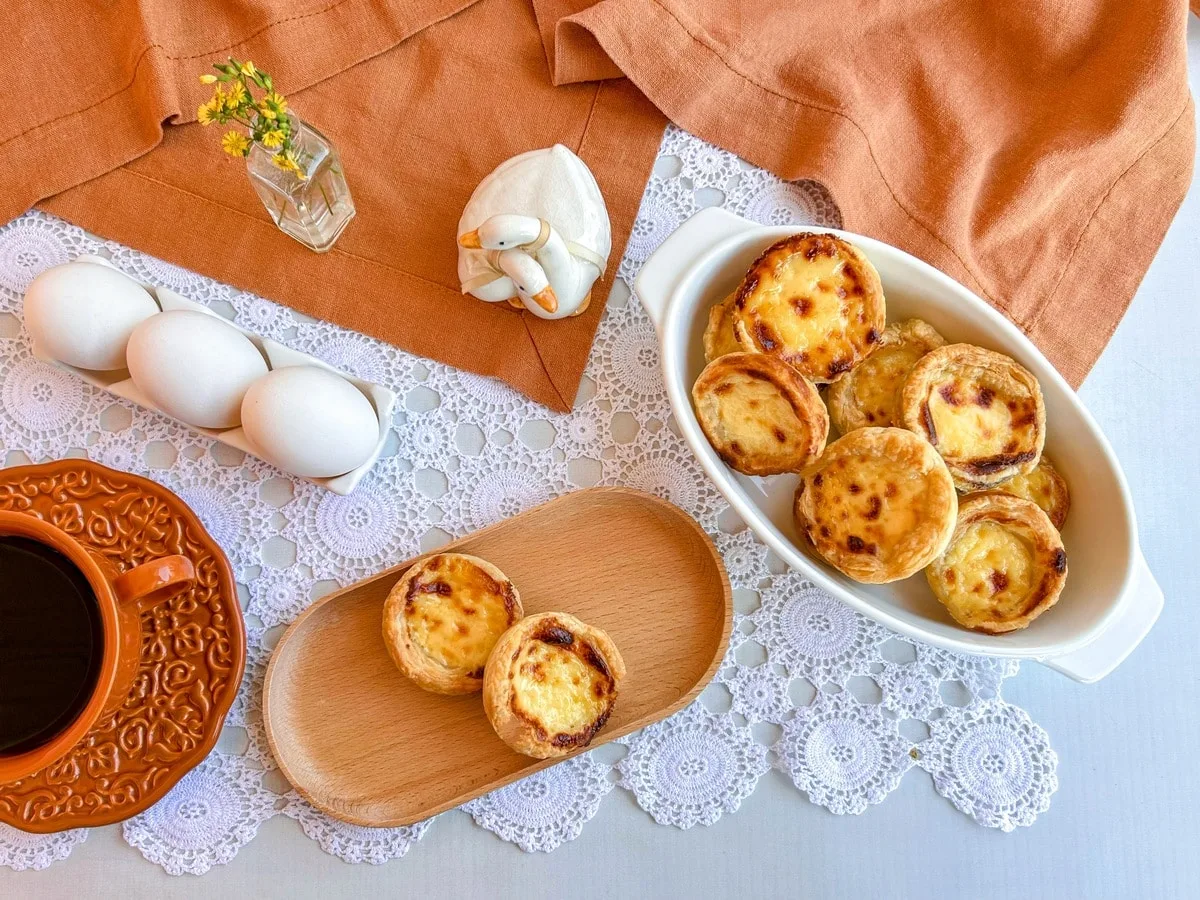Pastel de belém na air fryer