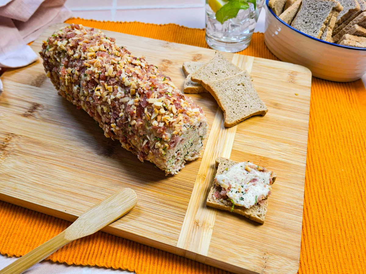 Patê de salame com cream cheese
