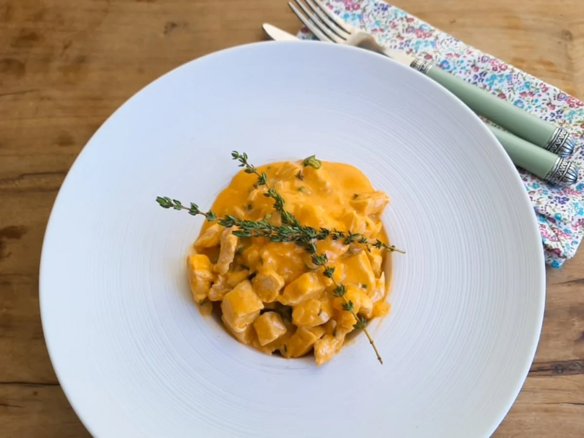 Picadinho de frango cremoso fit