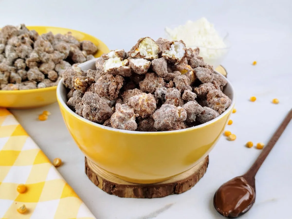 Pipoca de leite Ninho com Nutella