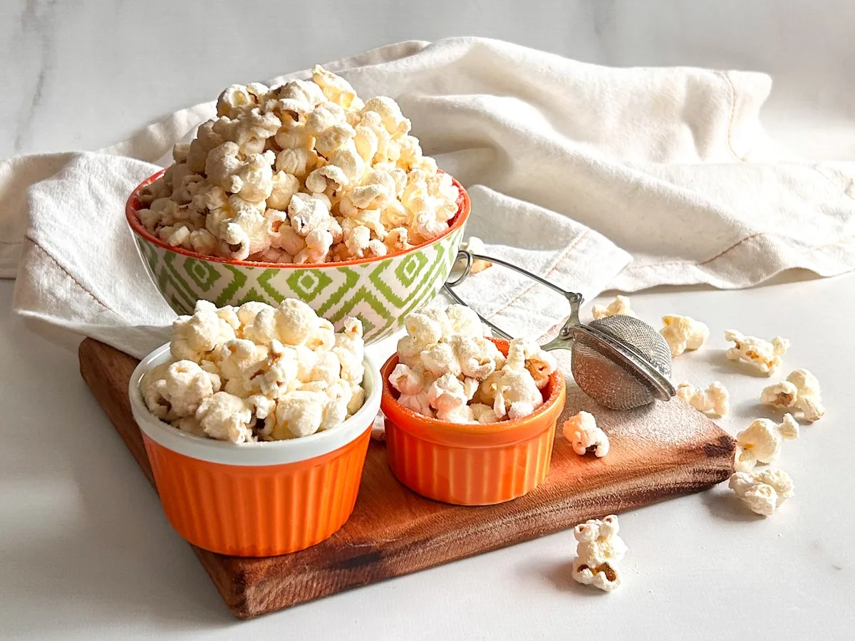 Pipoca de leite Ninho no micro-ondas