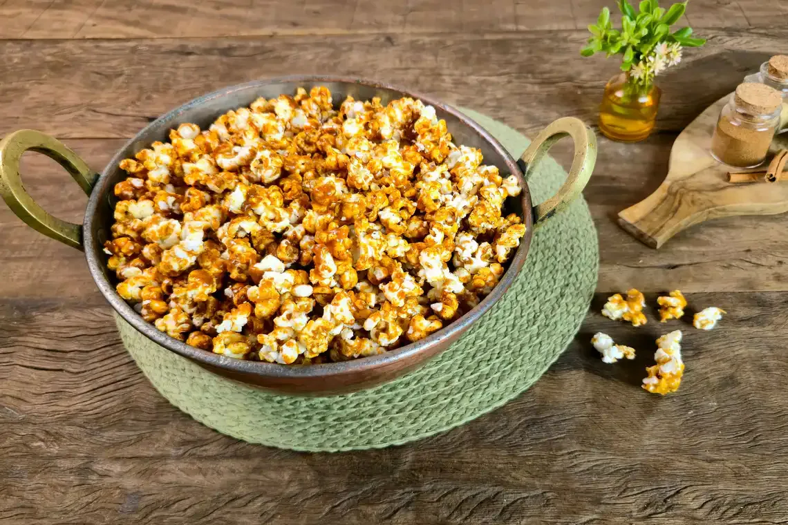 Pipoca doce com especiarias