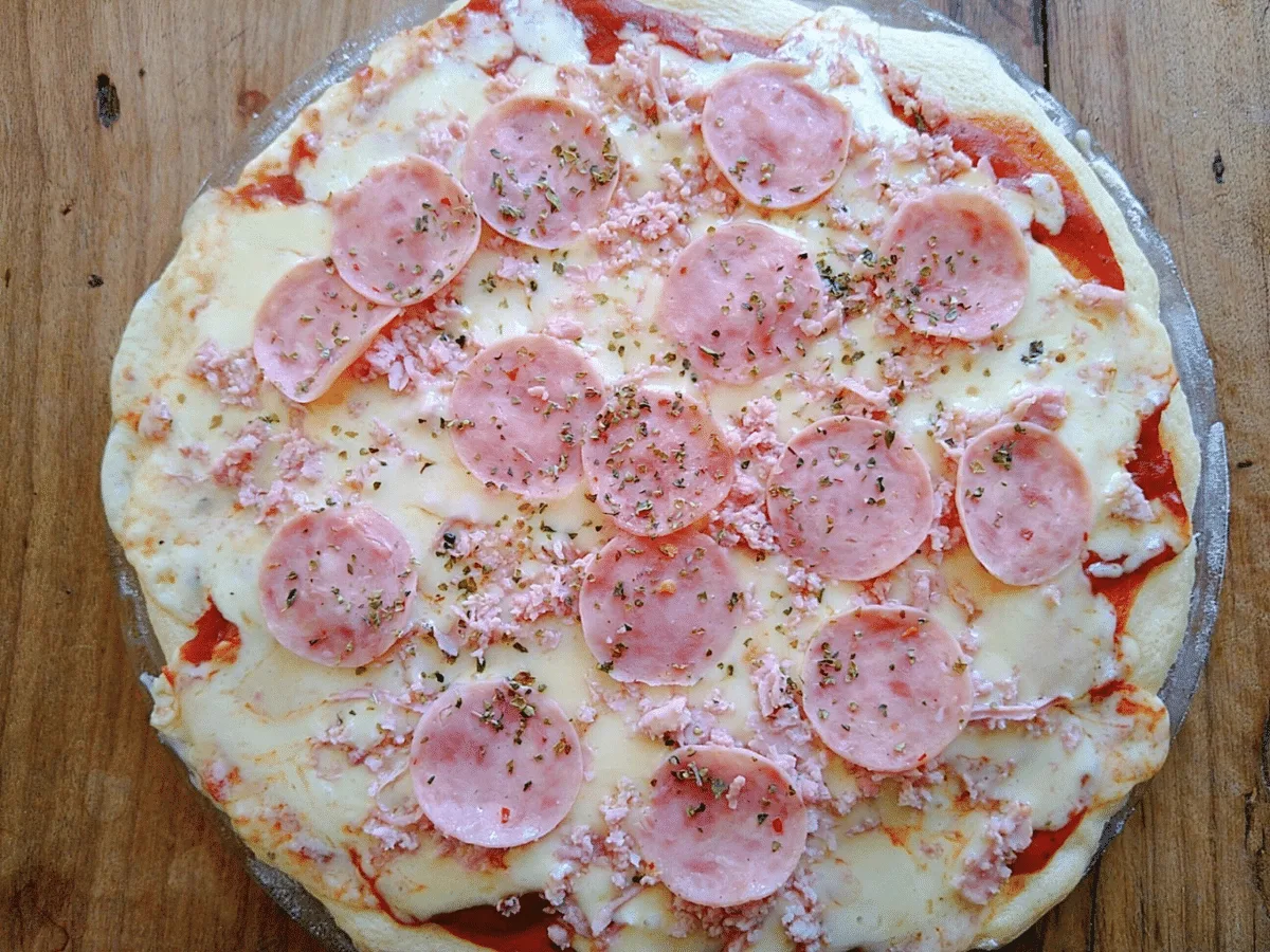 Pizza rápida de micro-ondas