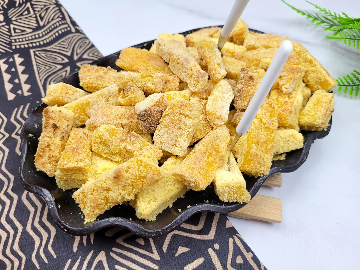 Polenta frita na air fryer